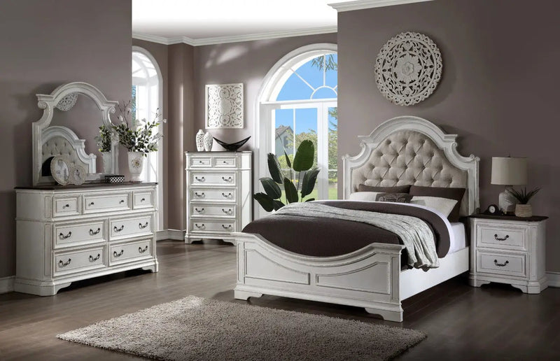 Florian - Mirror - Antique White by Unique Piece Furniture