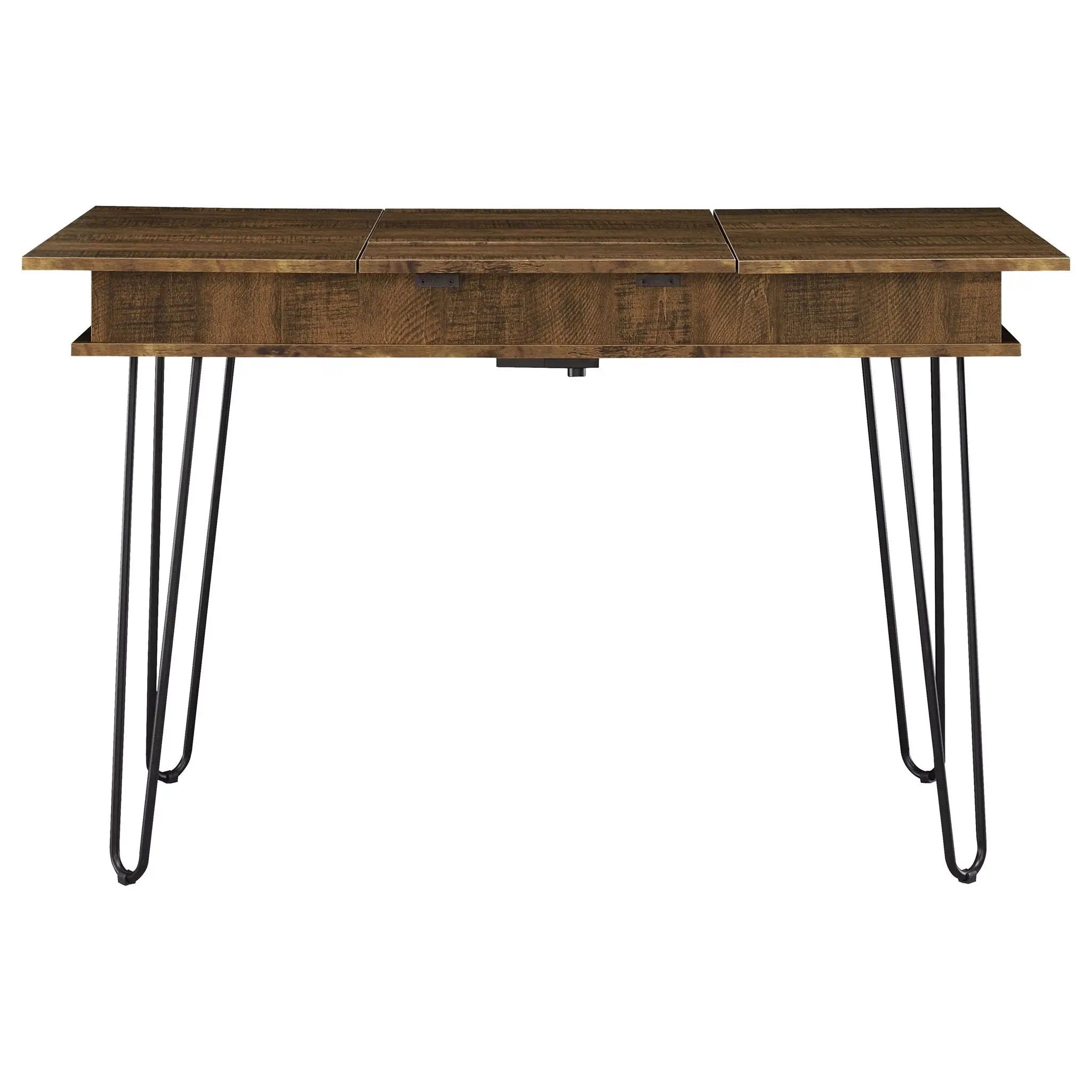 Writing Desk With 4 Hidden Storages - Brown by HouseOfZazla