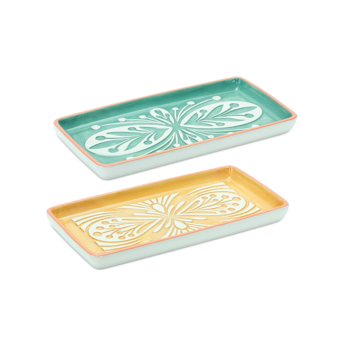 Ornamental Ceramic Tray (Set of 6), photo 2 of 4