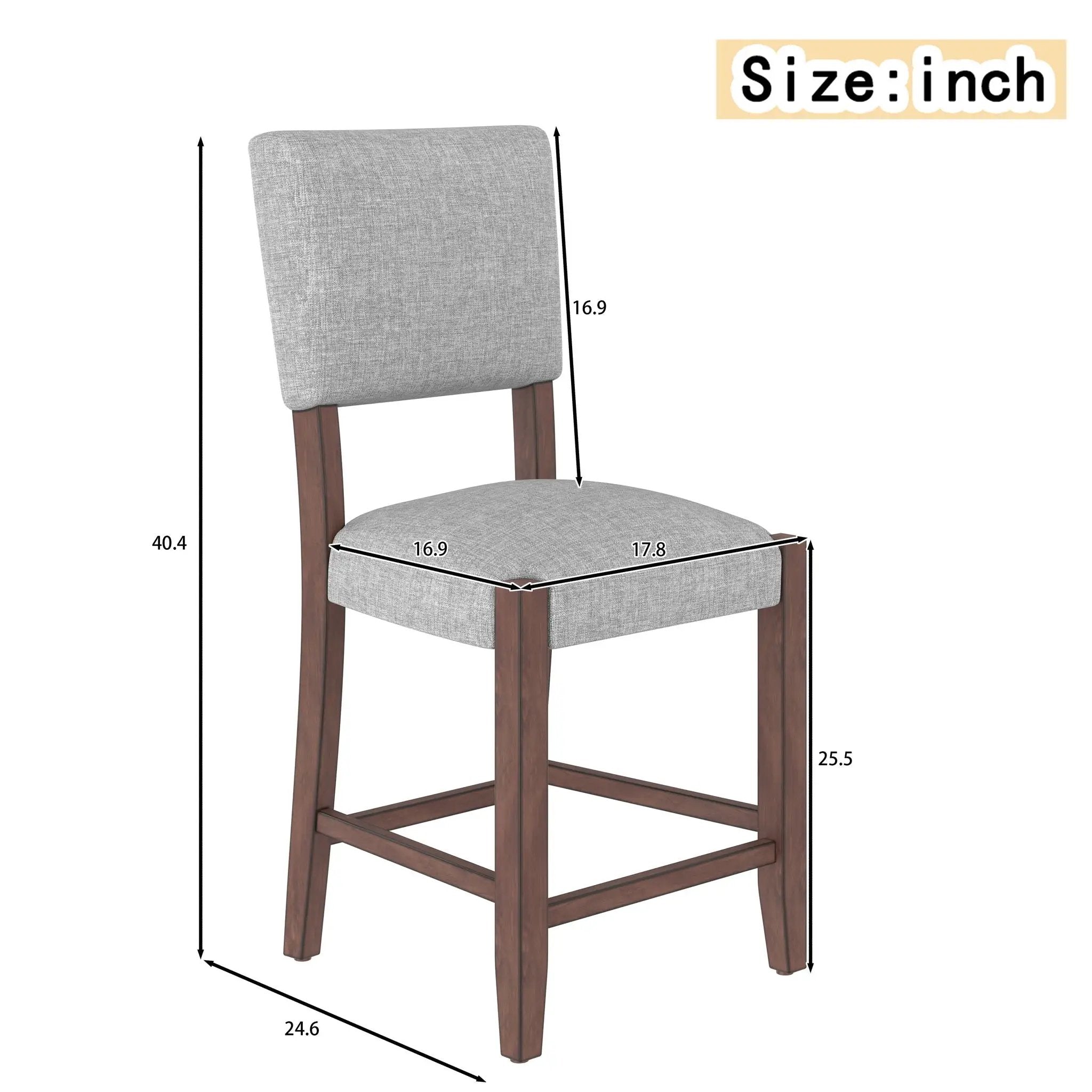 Mid Century Modern Bar Stools, Upholstered Counter Chairs by Unique Piece Furniture