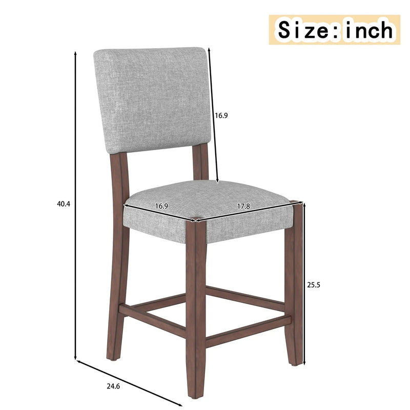 Mid Century Modern Bar Stools, Upholstered Counter Chairs by Unique Piece Furniture