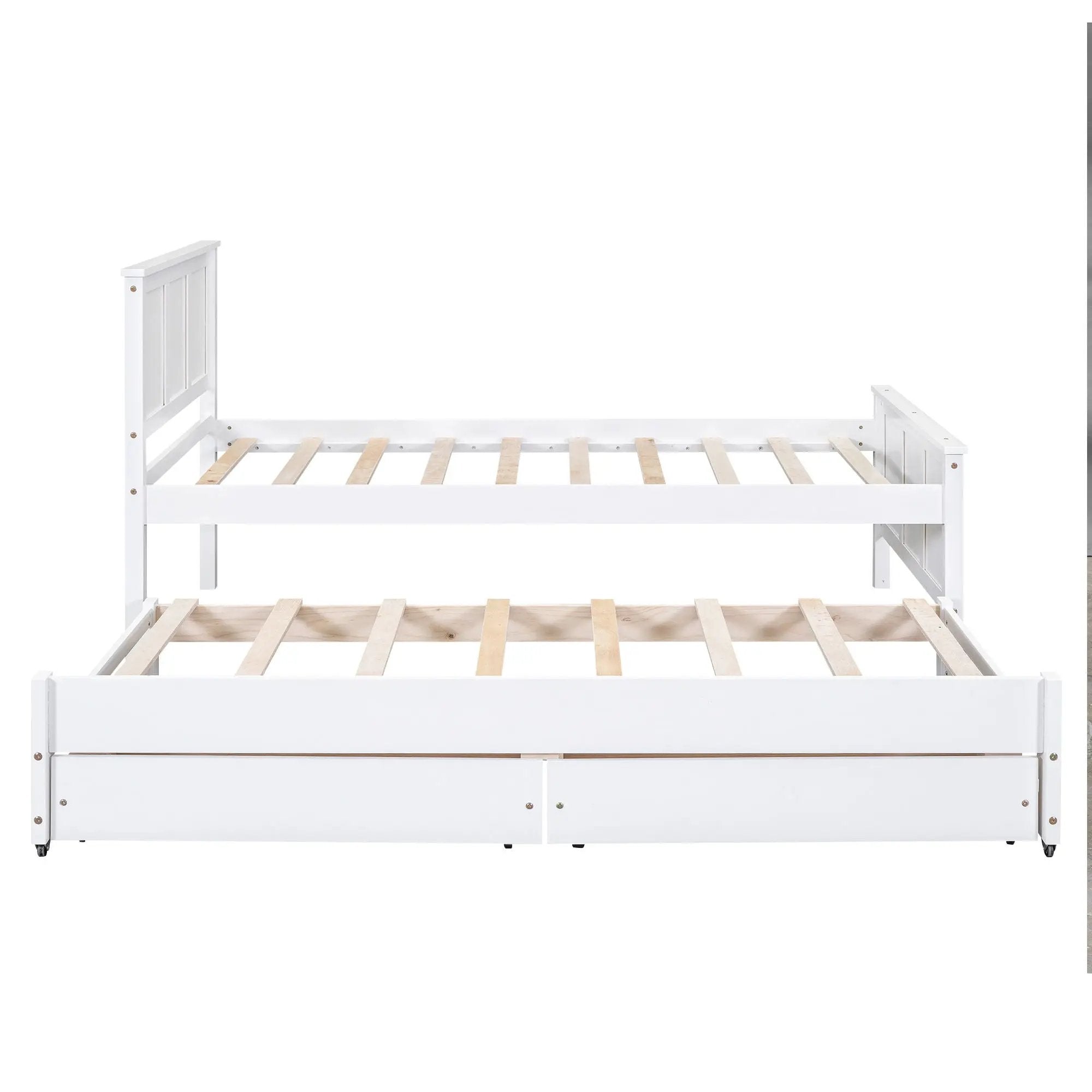Platform Bed With Trundle And Drawers by Unique Piece Furniture