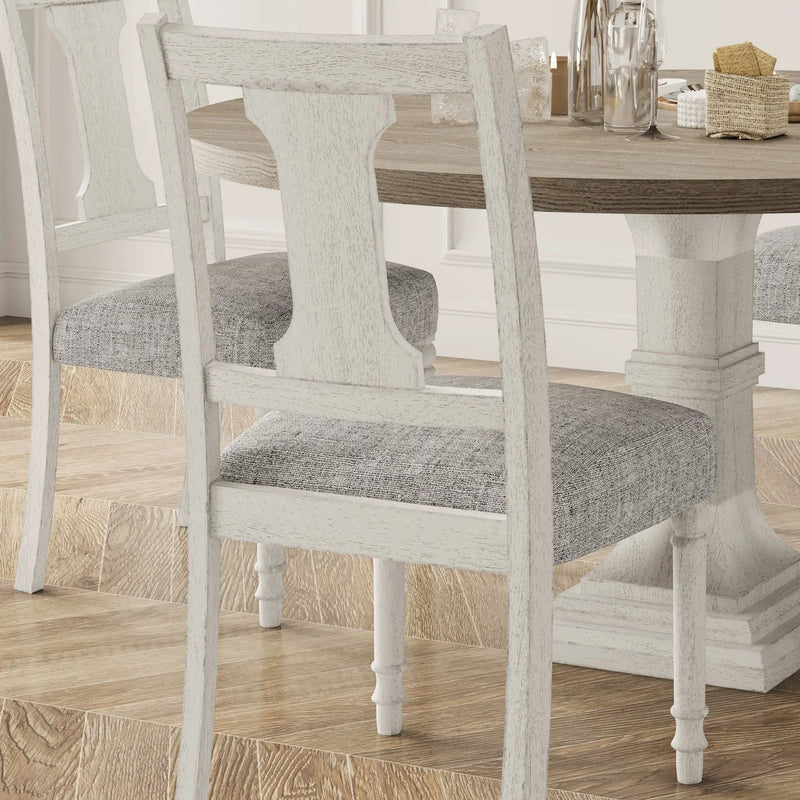 Tannen - Dining Side Chair (Set of 2) - White And Gray by Unique Piece Furniture