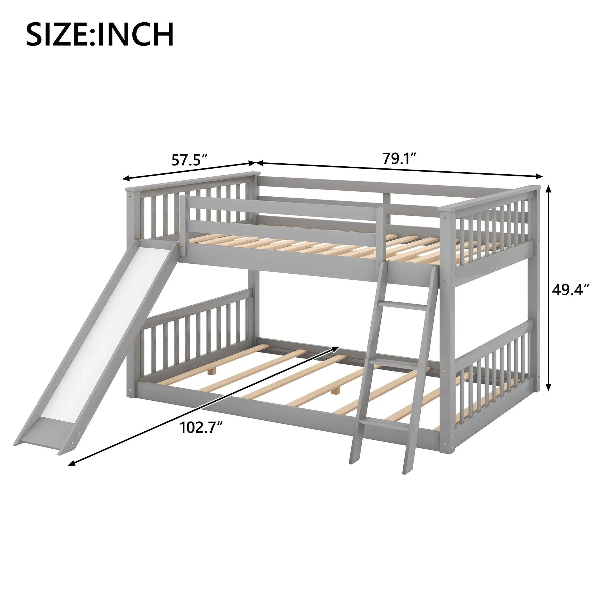 Bunk Bed & Convertible Slide And Ladder by HouseOfZazla