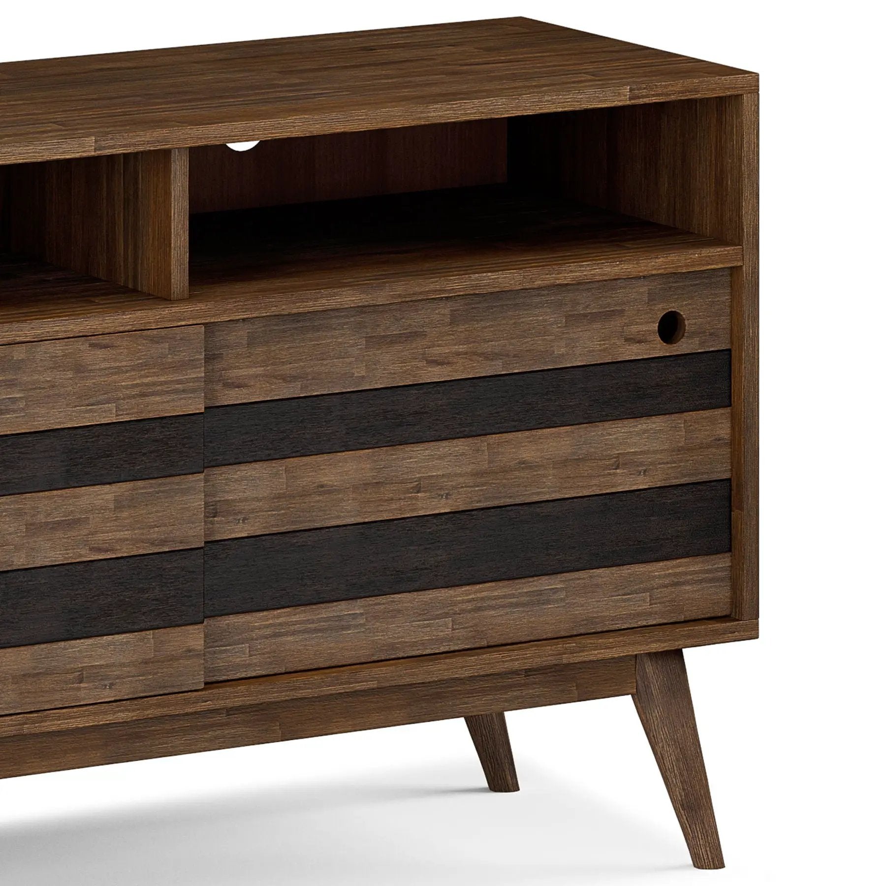 Clarkson - TV Stand - Rustic Natural Aged Brown by HouseOfZazla