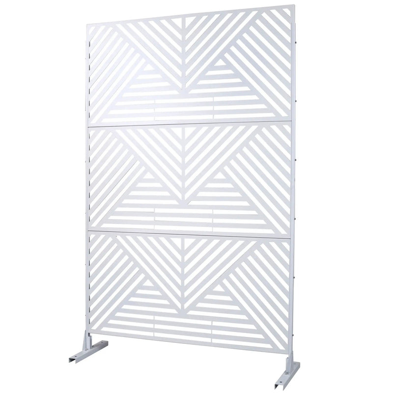 Freestanding Outdoor & Indoor Freestanding Metal Privacy Screen by Unique Piece Furniture