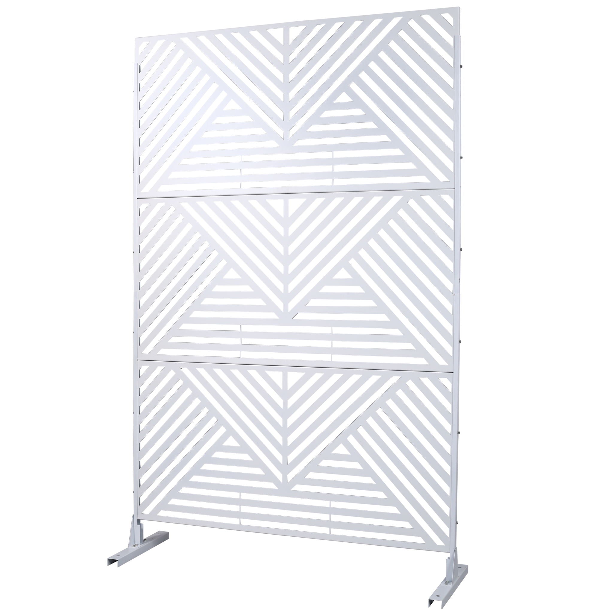 Freestanding Outdoor & Indoor Freestanding Metal Privacy Screen by Unique Piece Furniture