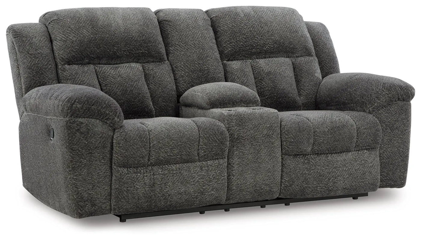 Frohn - Dbl Reclining Loveseat With Console by Unique Piece Furniture
