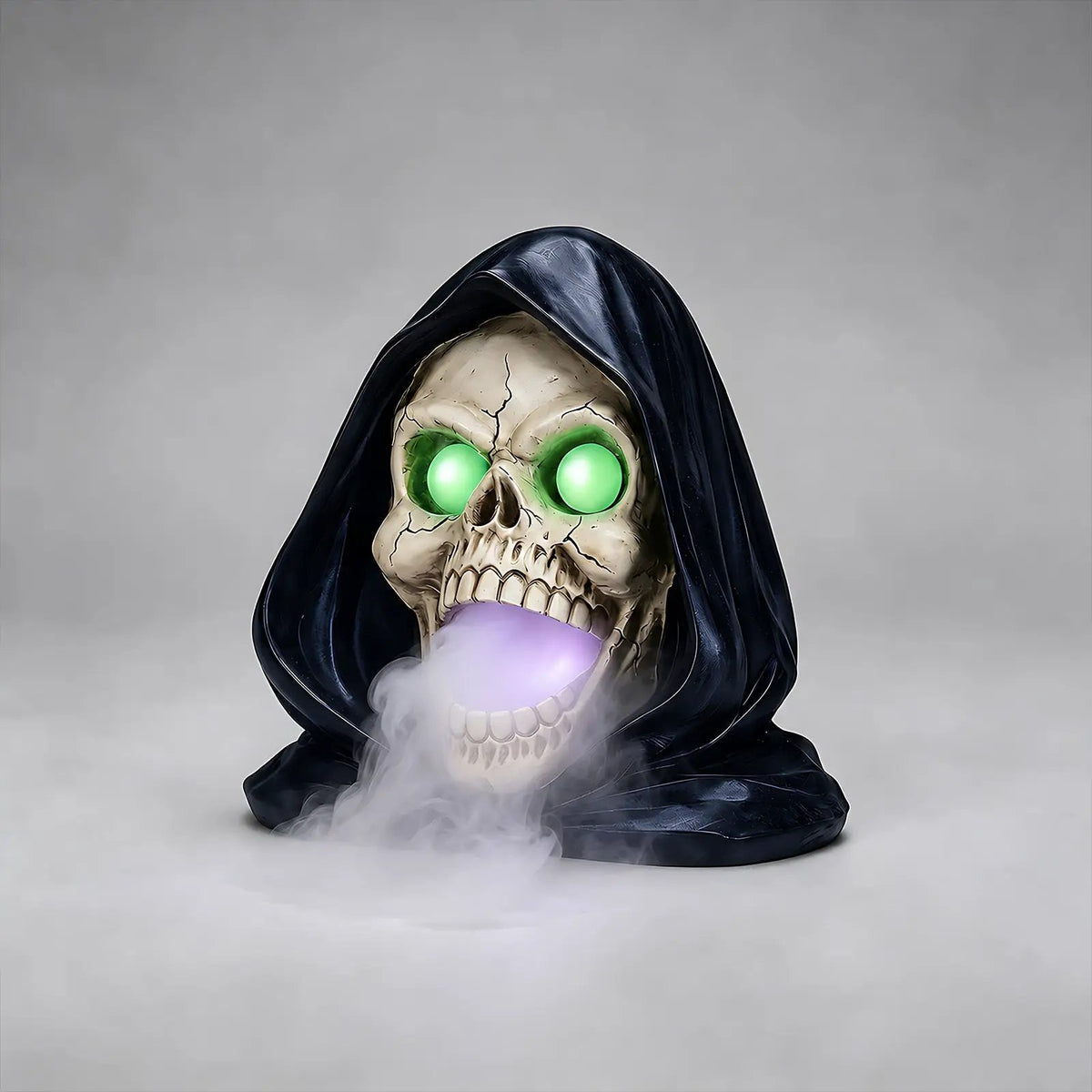 Halloween Grim Reaper Skull Statue with LED Light by HouseOfZazla