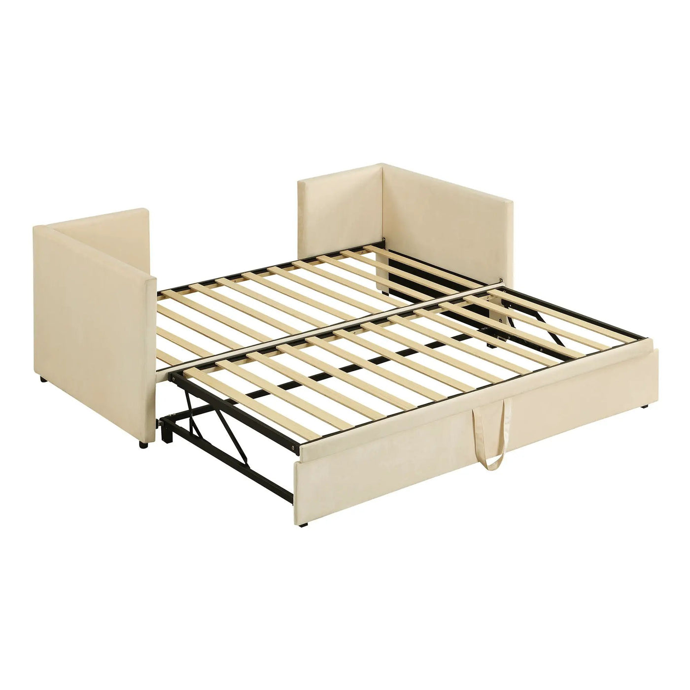 Twin Size Upholstered Daybed With Pop Up Trundle by HouseOfZazla