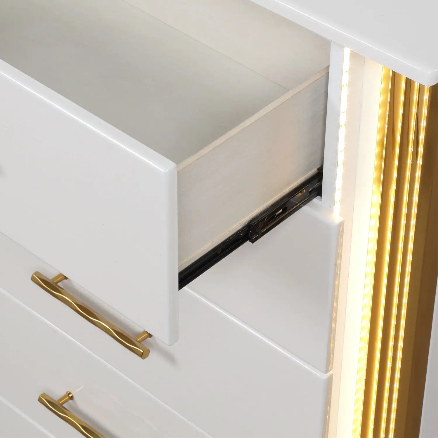 Obsession - 5 Drawer Chest - White by HouseOfZazla