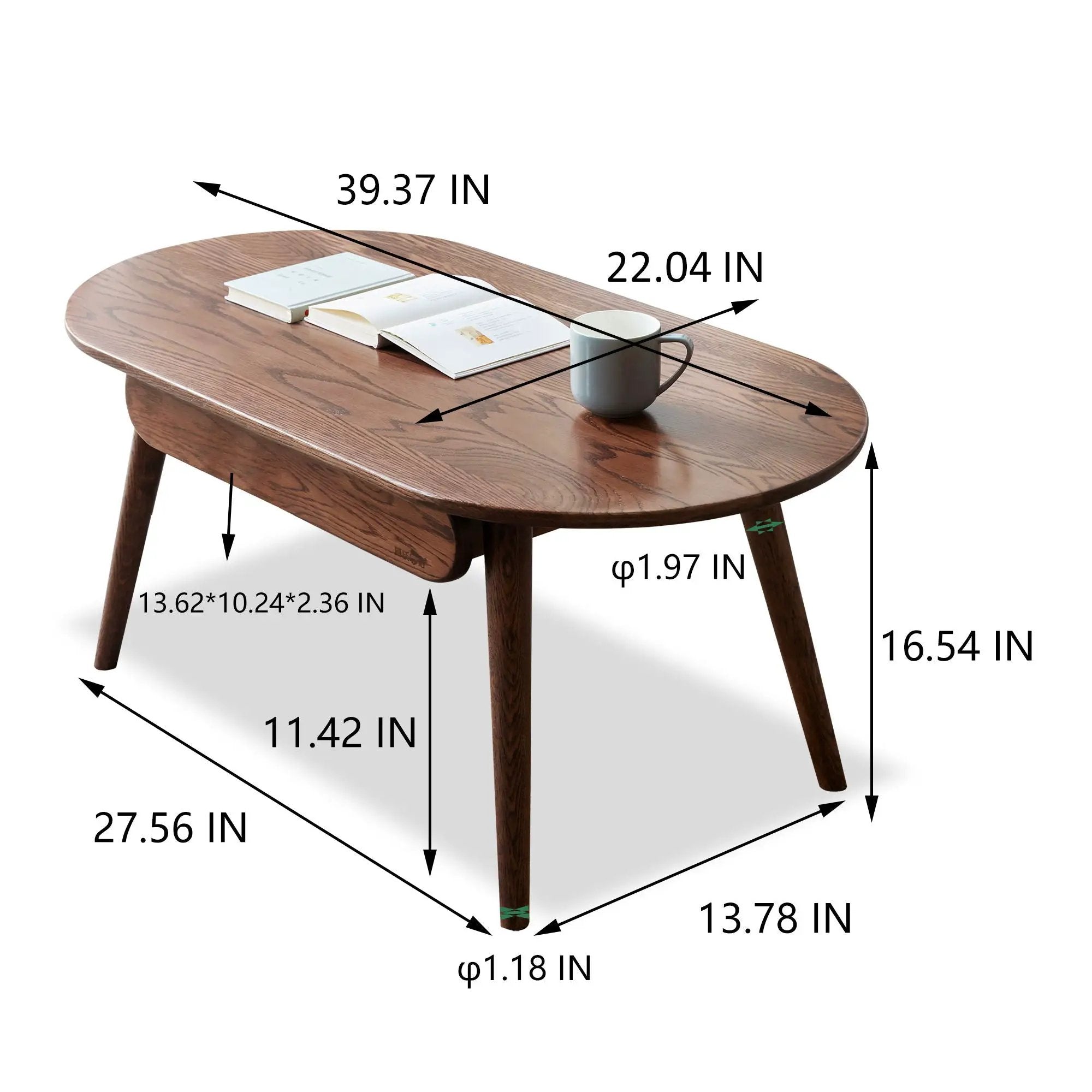 Capsule Centre Low Table With Drawers Coffee Table by HouseOfZazla
