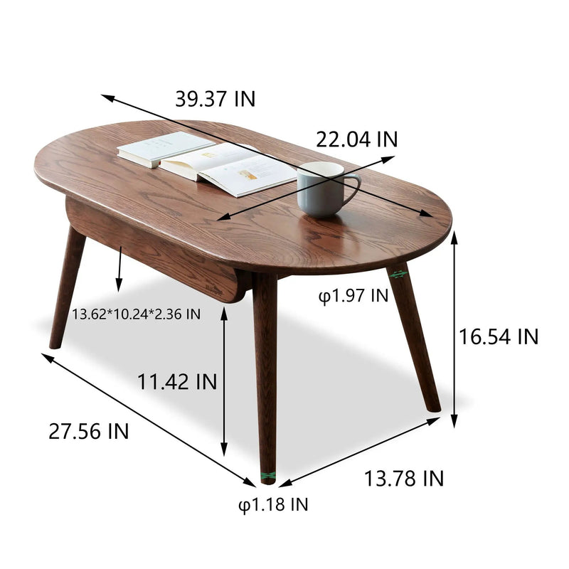 Capsule Centre Low Table With Drawers Coffee Table by HouseOfZazla