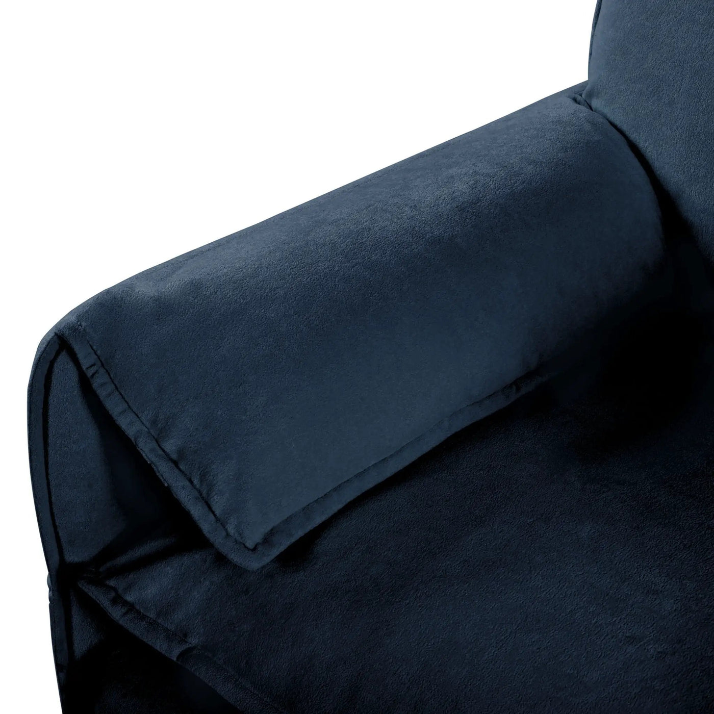 Oversized Chair With Movable Ottoman, Soft Upholstered Lounge Chair by HouseOfZazla