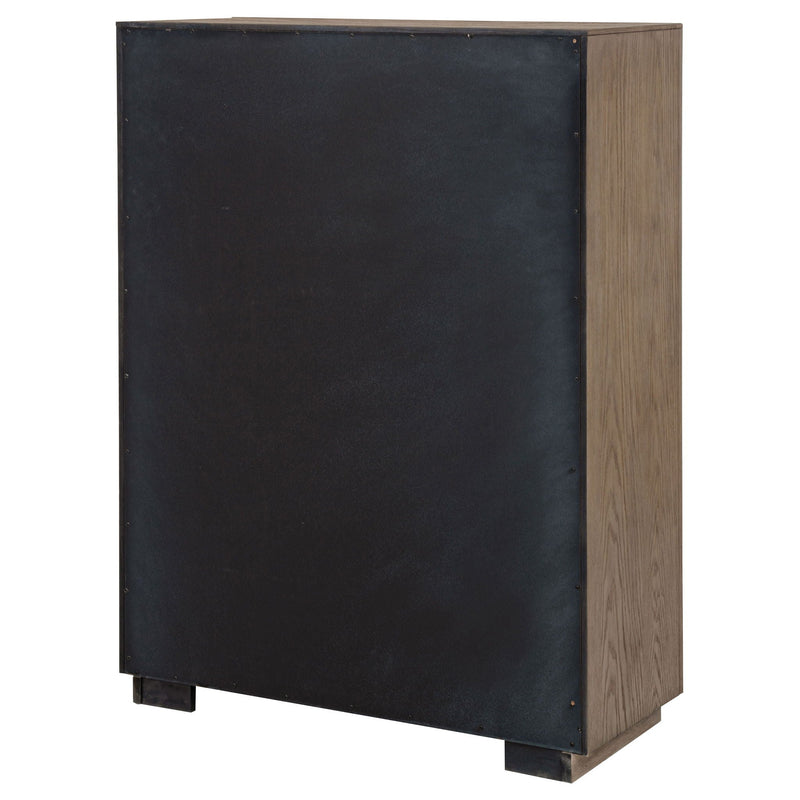 Gibbons Barley - 5 Drawer Bedroom Chest - Brown by HouseOfZazla