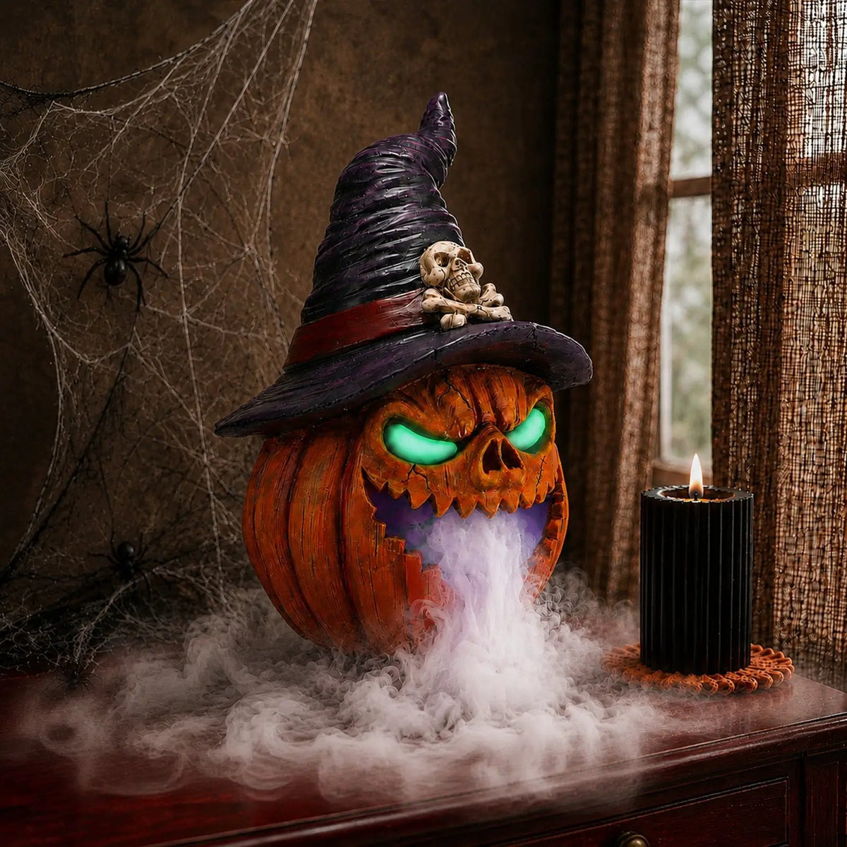 Halloween Jack-O'-Lantern Pumpkin Mist Sprayer Ornament by HouseOfZazla