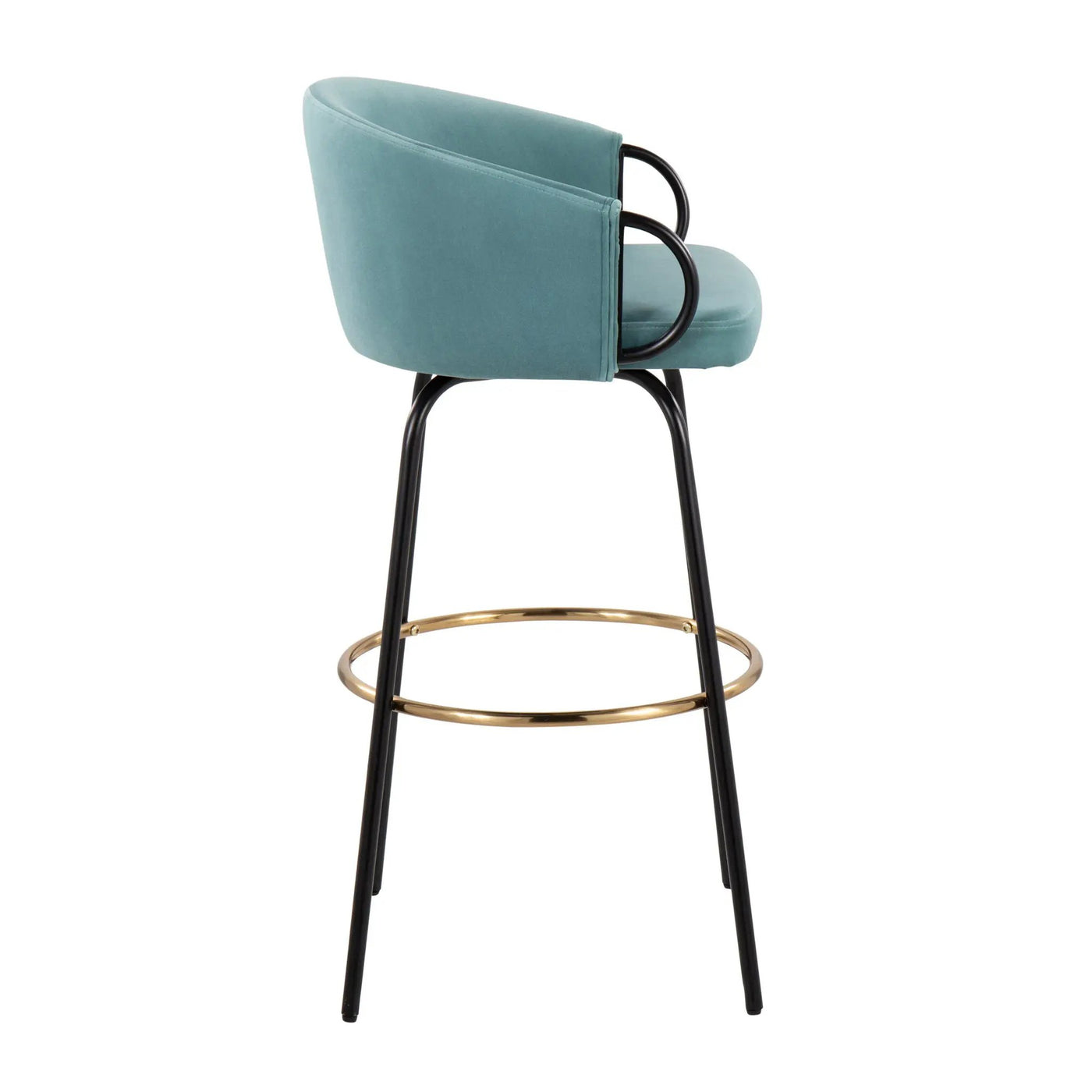 Claire - Contemporary / Glam Barstool With Footrest (Set of 2) by HouseOfZazla