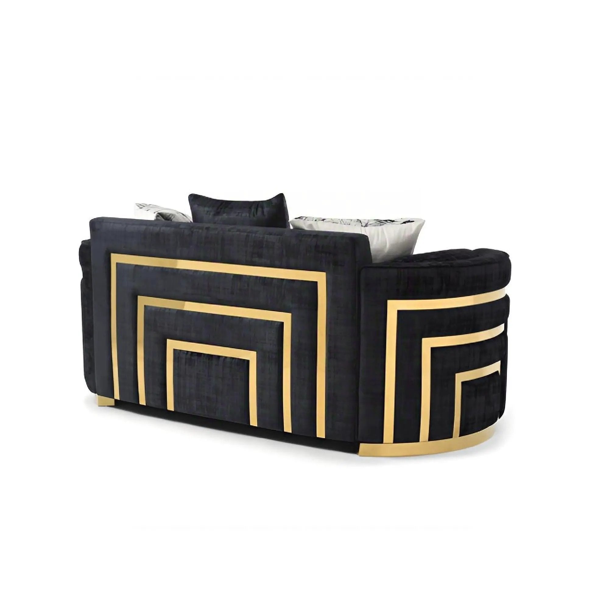 Soledad - Loveseat - Black by HouseOfZazla