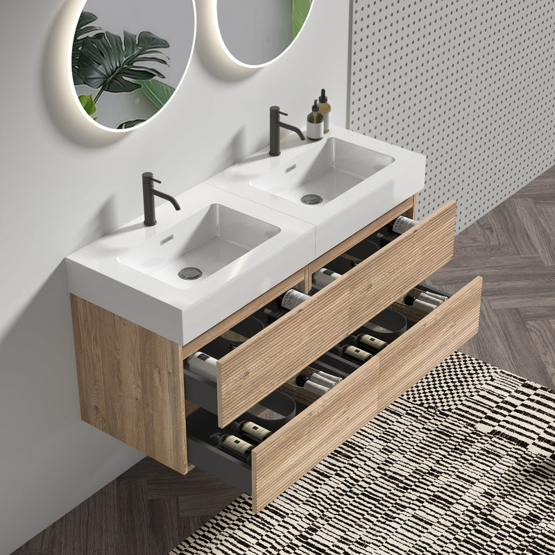 Grace 48" Bathroom Vanity with Double Drawers by HouseOfZazla