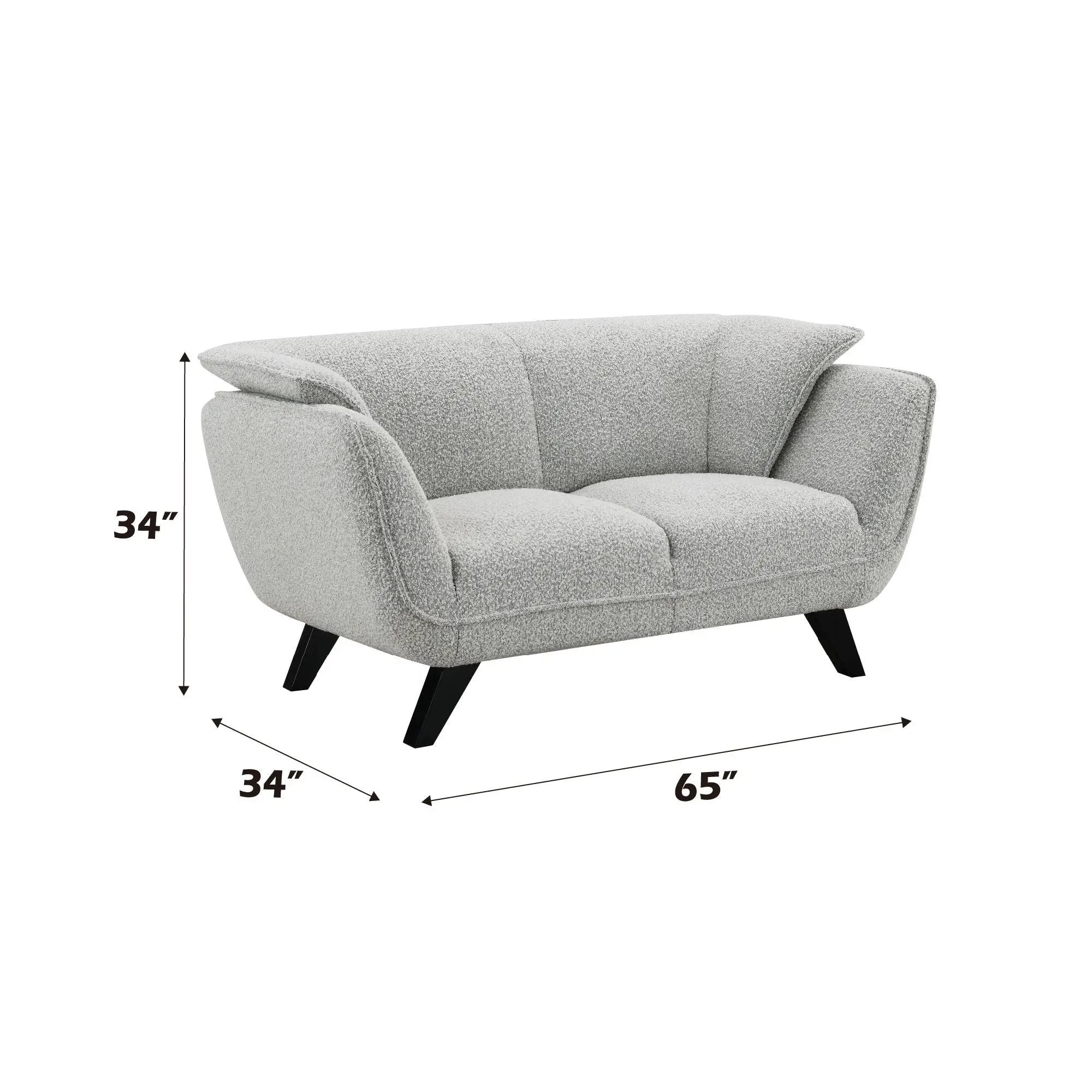 Nayeli - Boucle Loveseat by Unique Piece Furniture