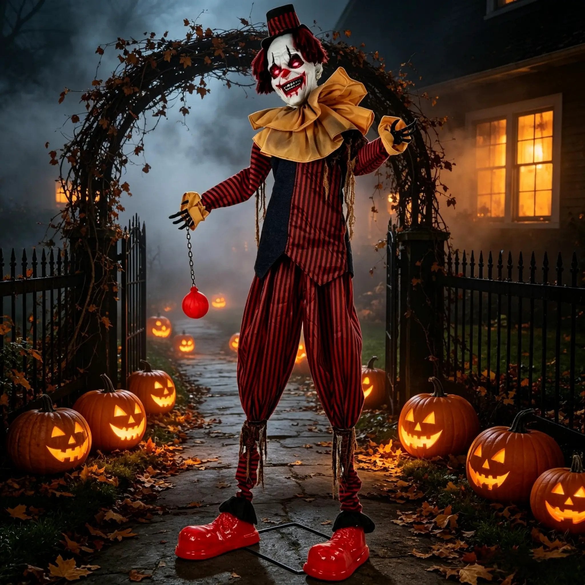 Creepy Circus Clown Decoration by HouseOfZazla
