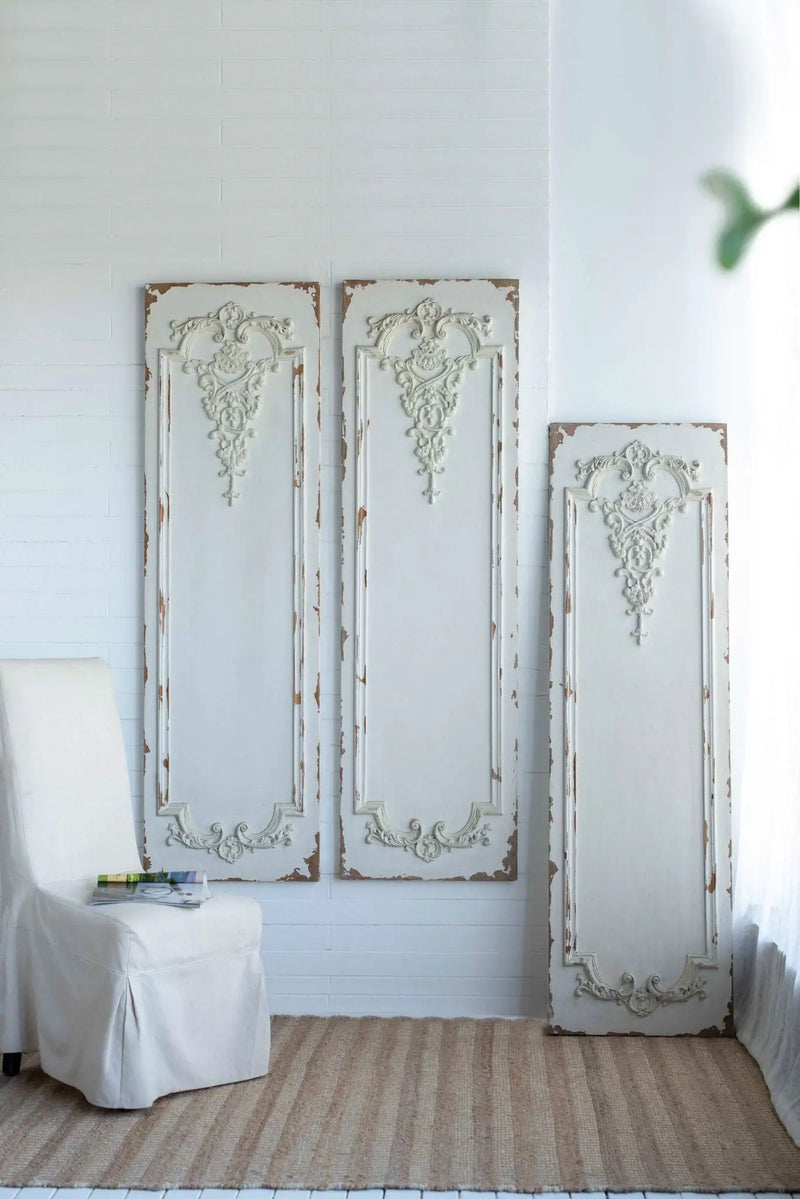 Set Of Large Wooden Rectangle Hanging Panels by Unique Piece Furniture