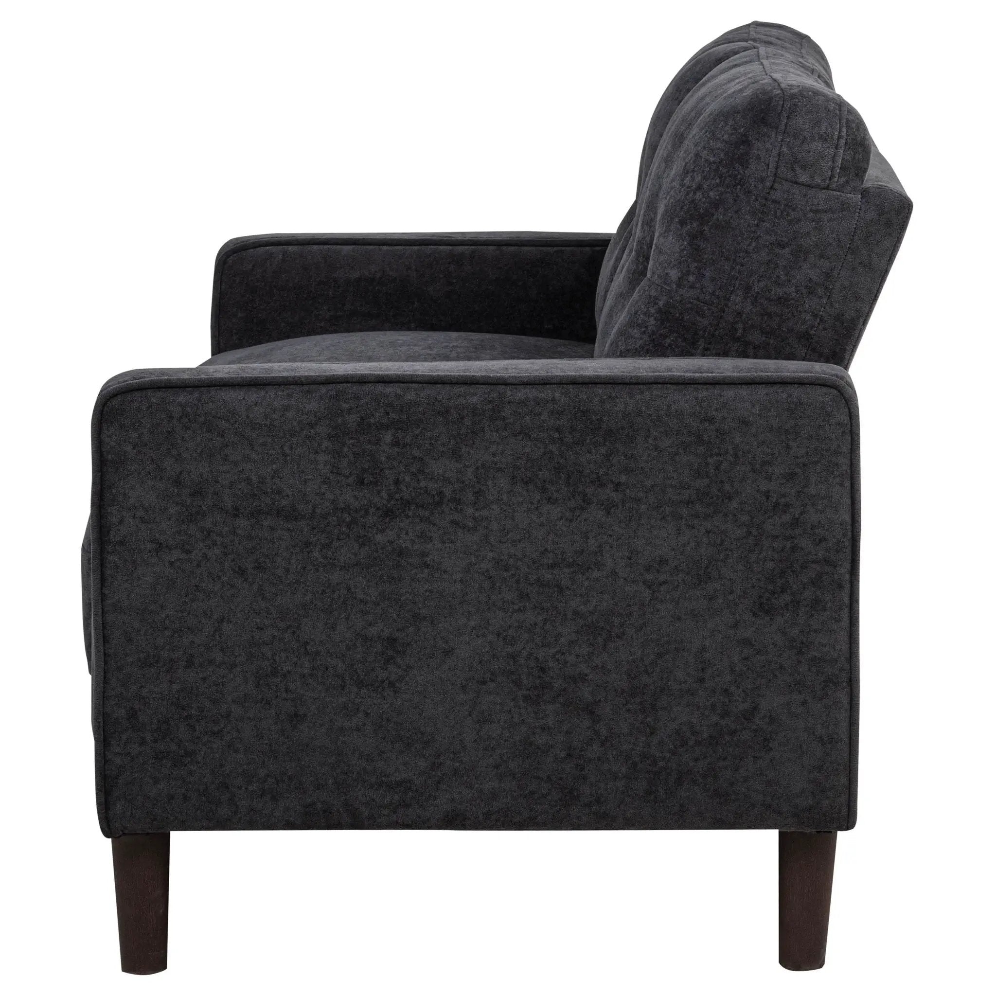 Bowen II Fabric Upholstered Track Arm Loveseat Steel Grey by Unique Piece Furniture