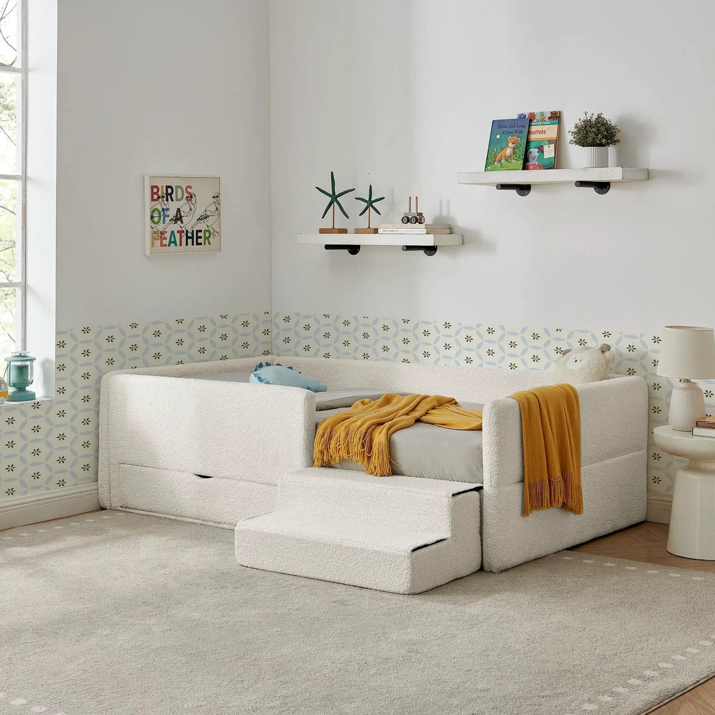 Safe Kids Bed With Guardrails And Storage by HouseOfZazla