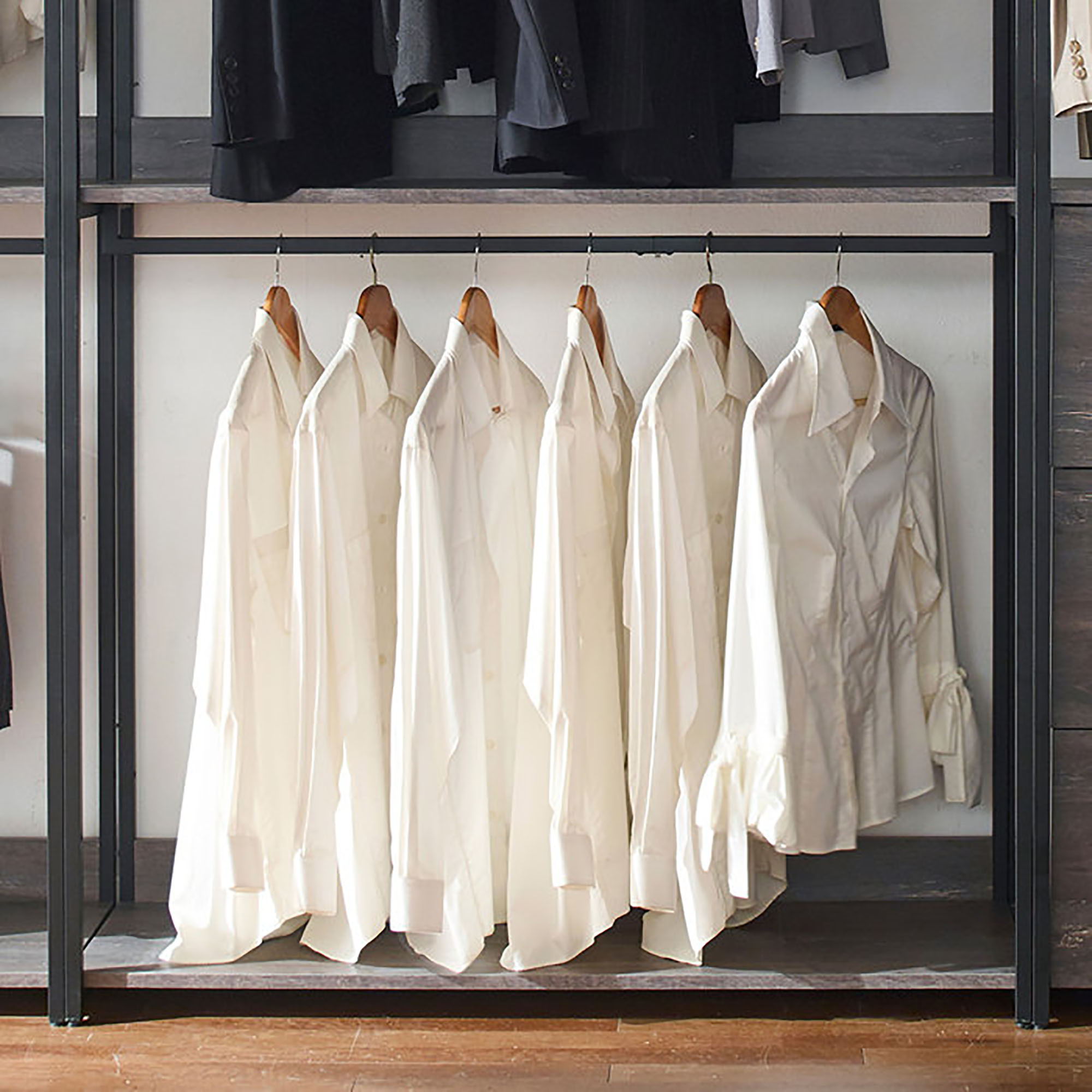 Monica - Walk-In Closet System With Spacious Drawer - Gray by HouseOfZazla