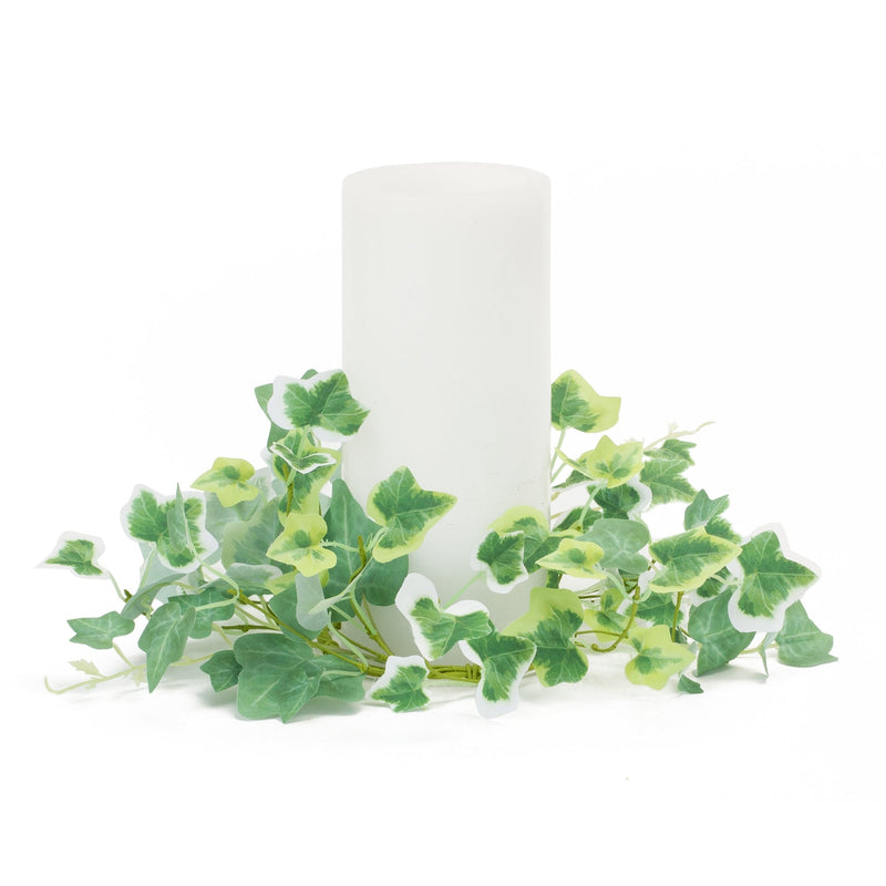 Ivy foliage candle ring (set of 6)