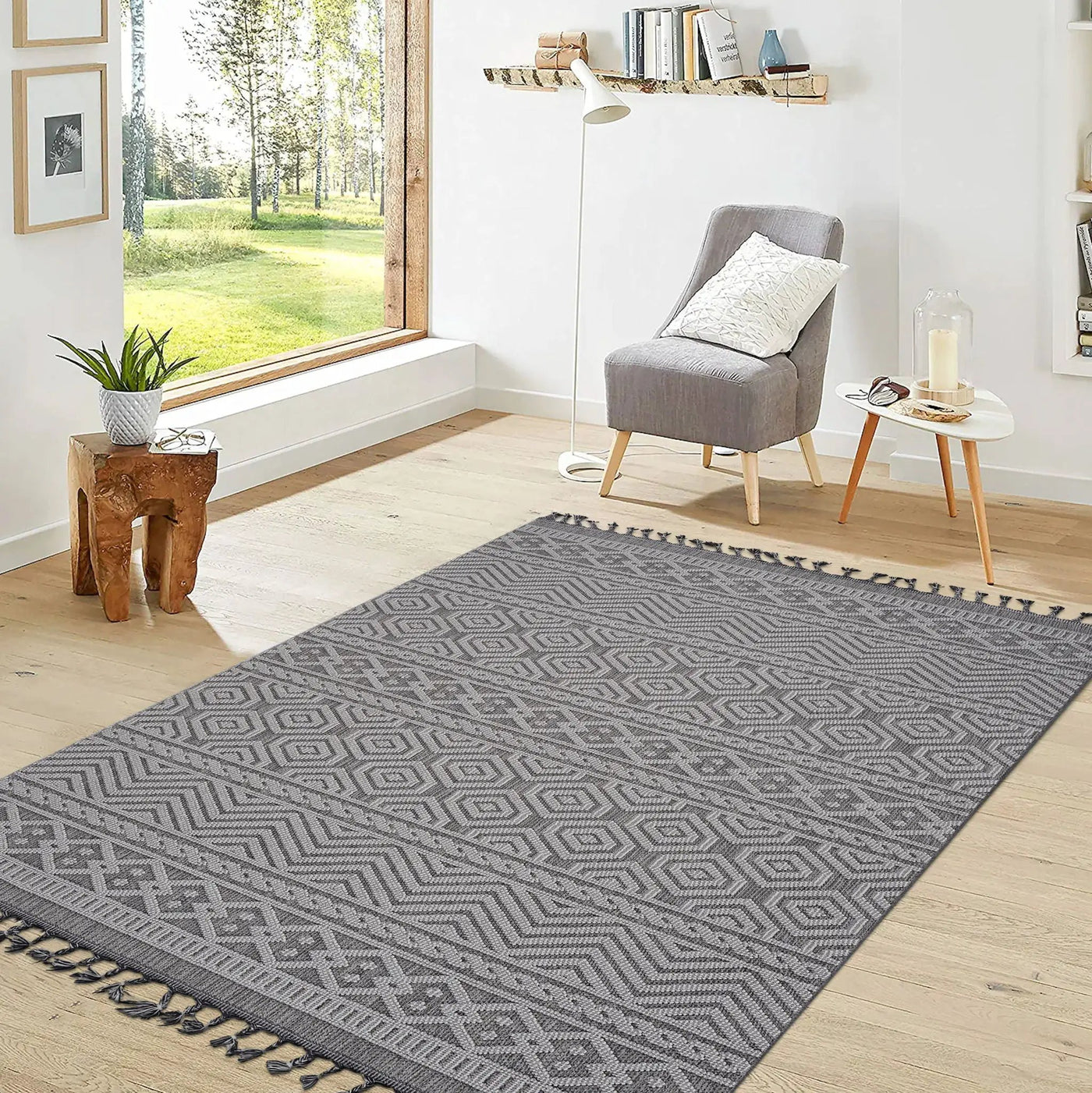 Guros - Geometric Indoor / Outdoor Area Rug by Unique Piece Furniture