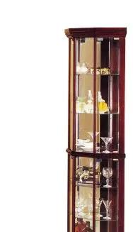 Huxley - Curio Cabinet (Corner) - Cherry by Unique Piece Furniture