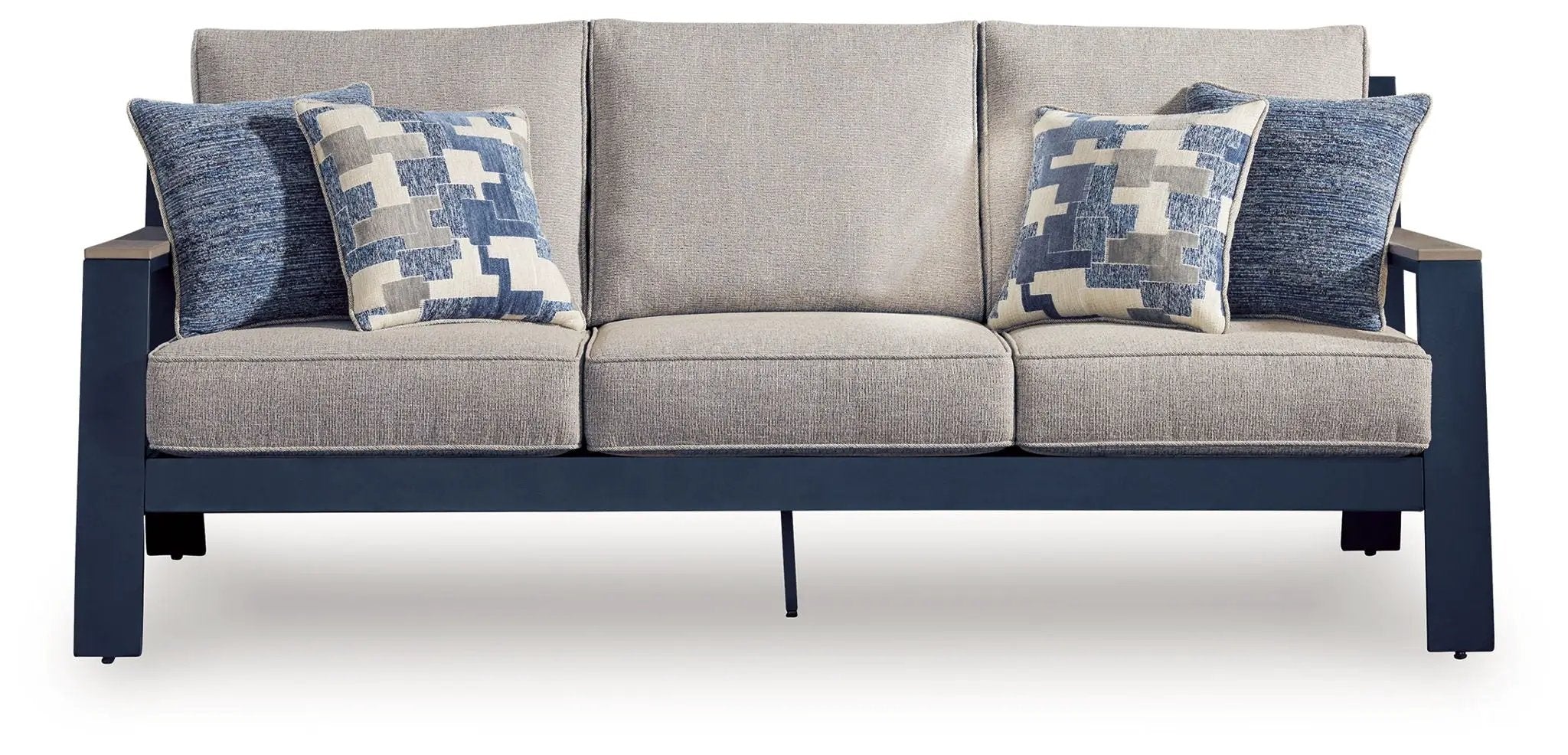East Beach - Sofa With Cushion - Blue by Unique Piece Furniture