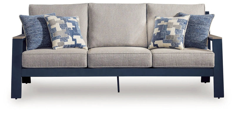 East Beach - Sofa With Cushion - Blue by Unique Piece Furniture