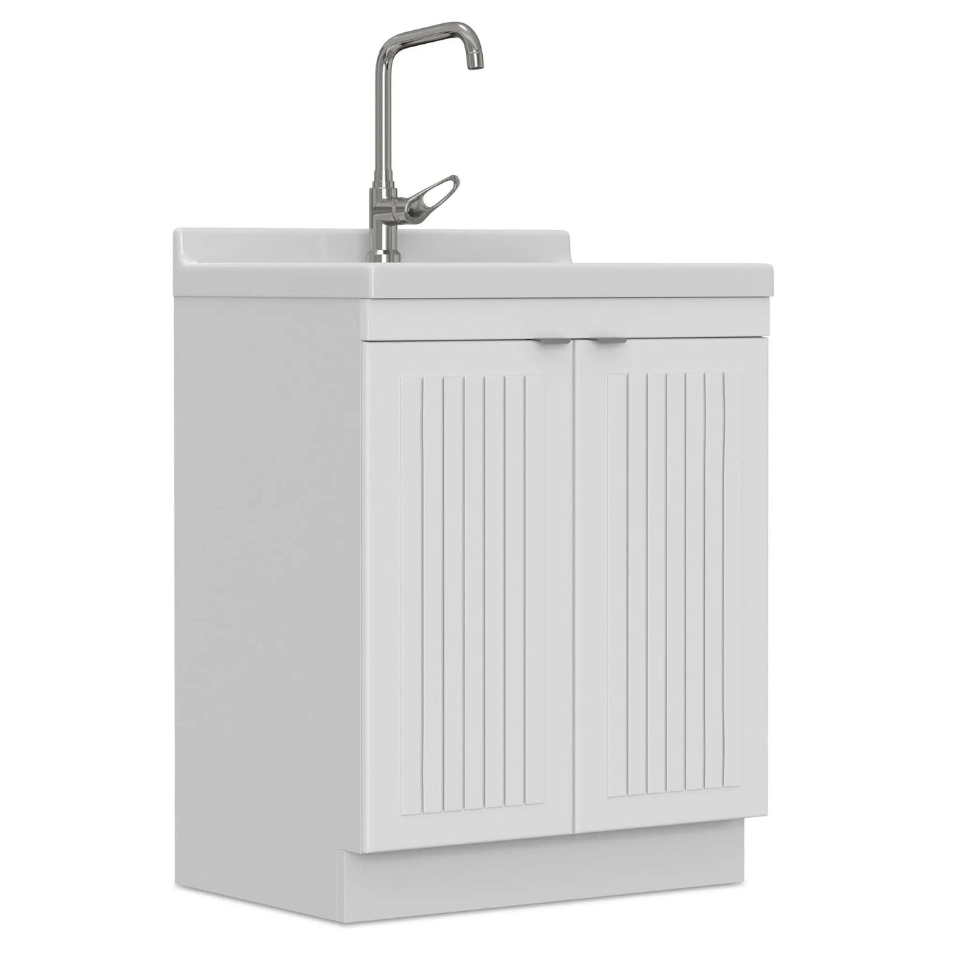 Murphy - Laundry Cabinet & Faucet And Stainless Steel Sink by HouseOfZazla
