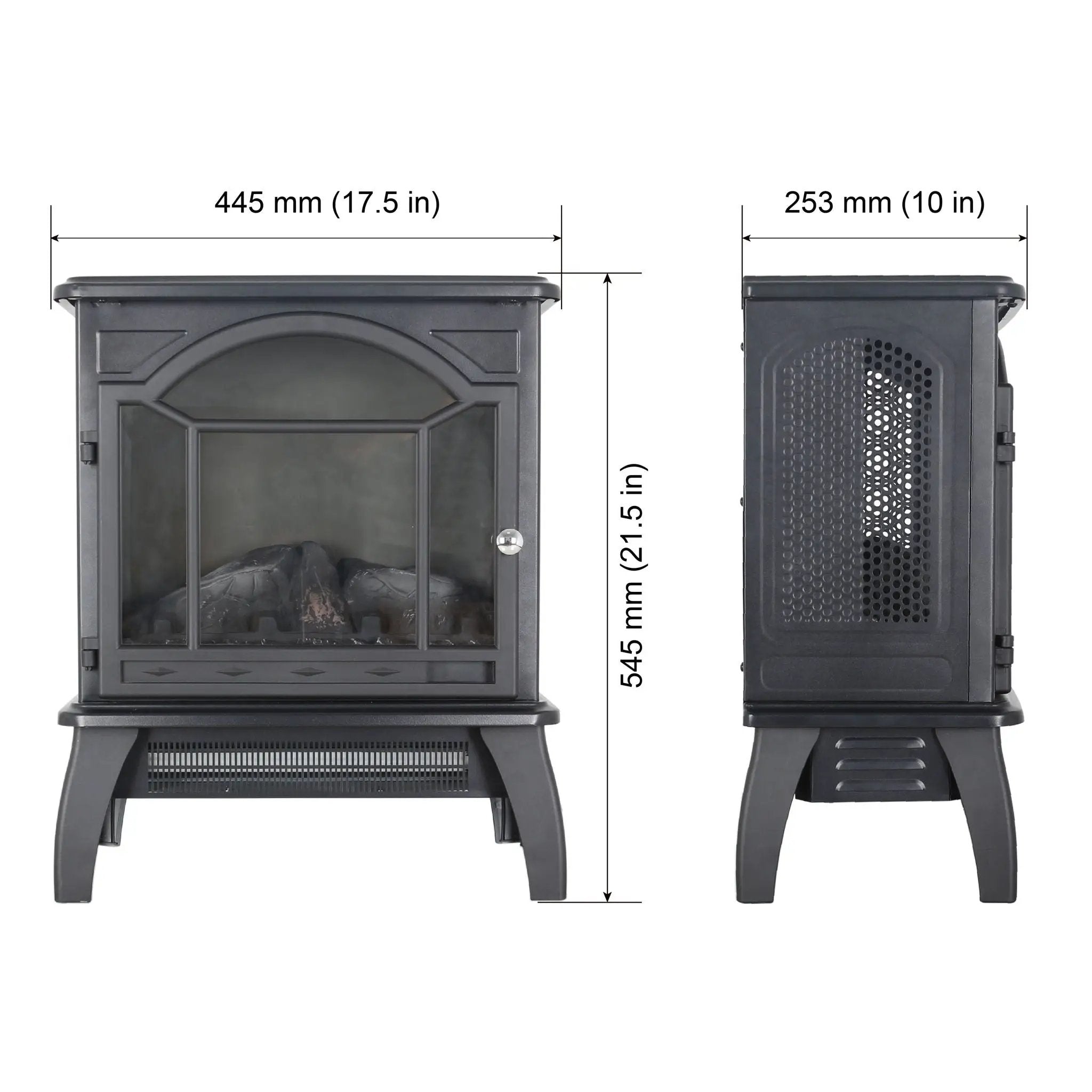 3D Flame Electric Infrared Quartz Fireplace Stove With Remote Control by HouseOfZazla