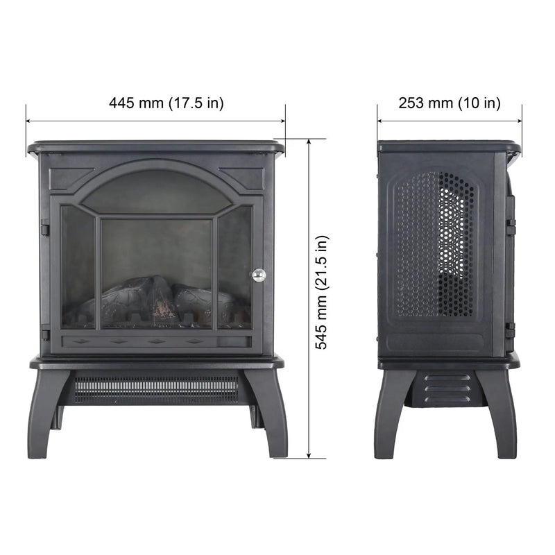 3D Flame Electric Infrared Quartz Fireplace Stove With Remote Control by HouseOfZazla