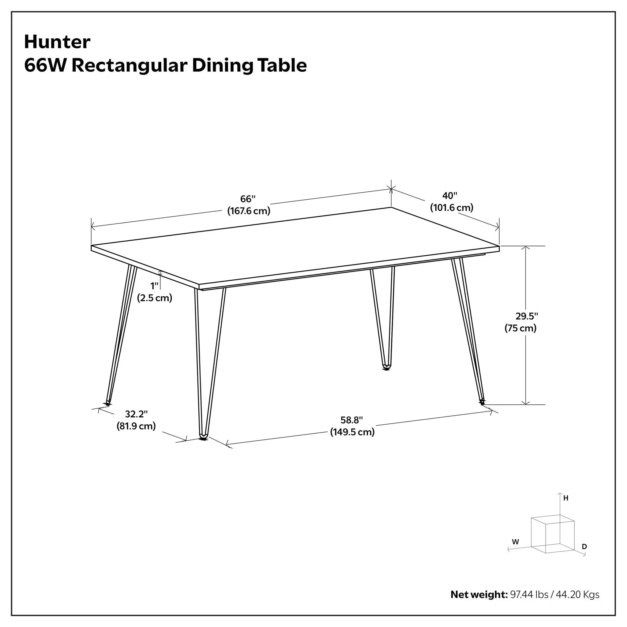 Hunter - Handcrafted Dining Table by Unique Piece Furniture