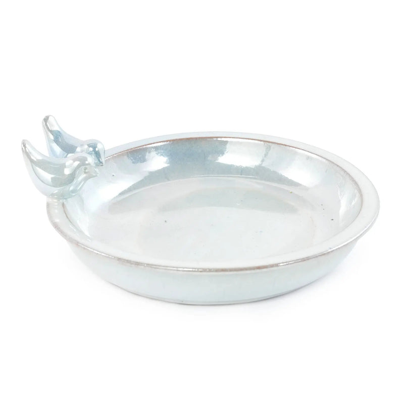 Handmade Ceramic Bird Bath, 11.8 Inch by HouseOfZazla