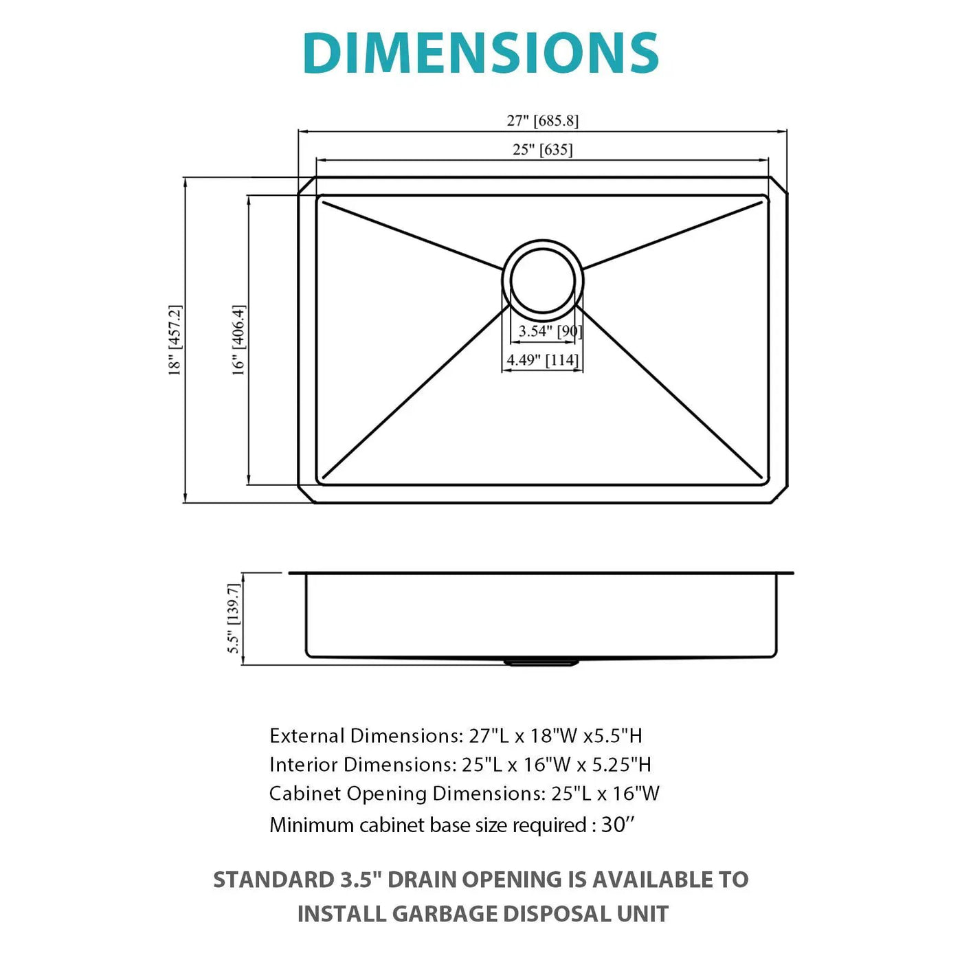Undermount Sink Low Depth Single Bowl by HouseOfZazla