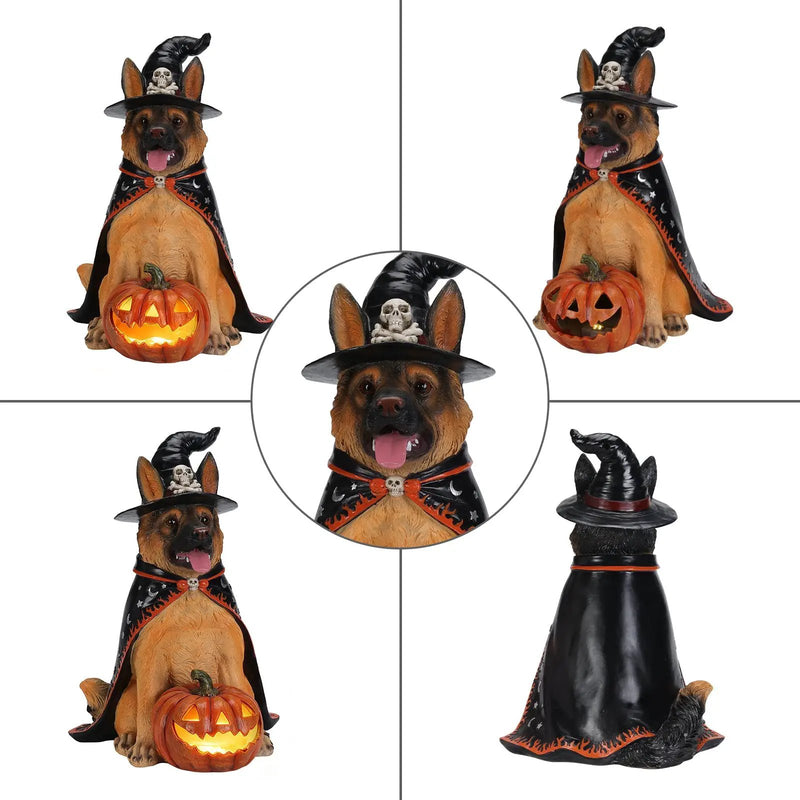 Halloween German Shepherd Dog Statue by HouseOfZazla