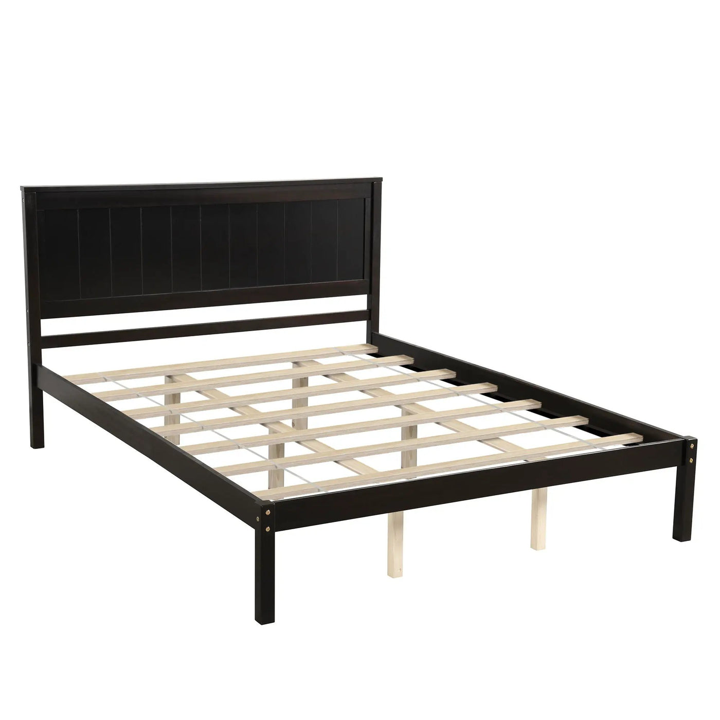 Platform Bed Frame With Headboard by HouseOfZazla