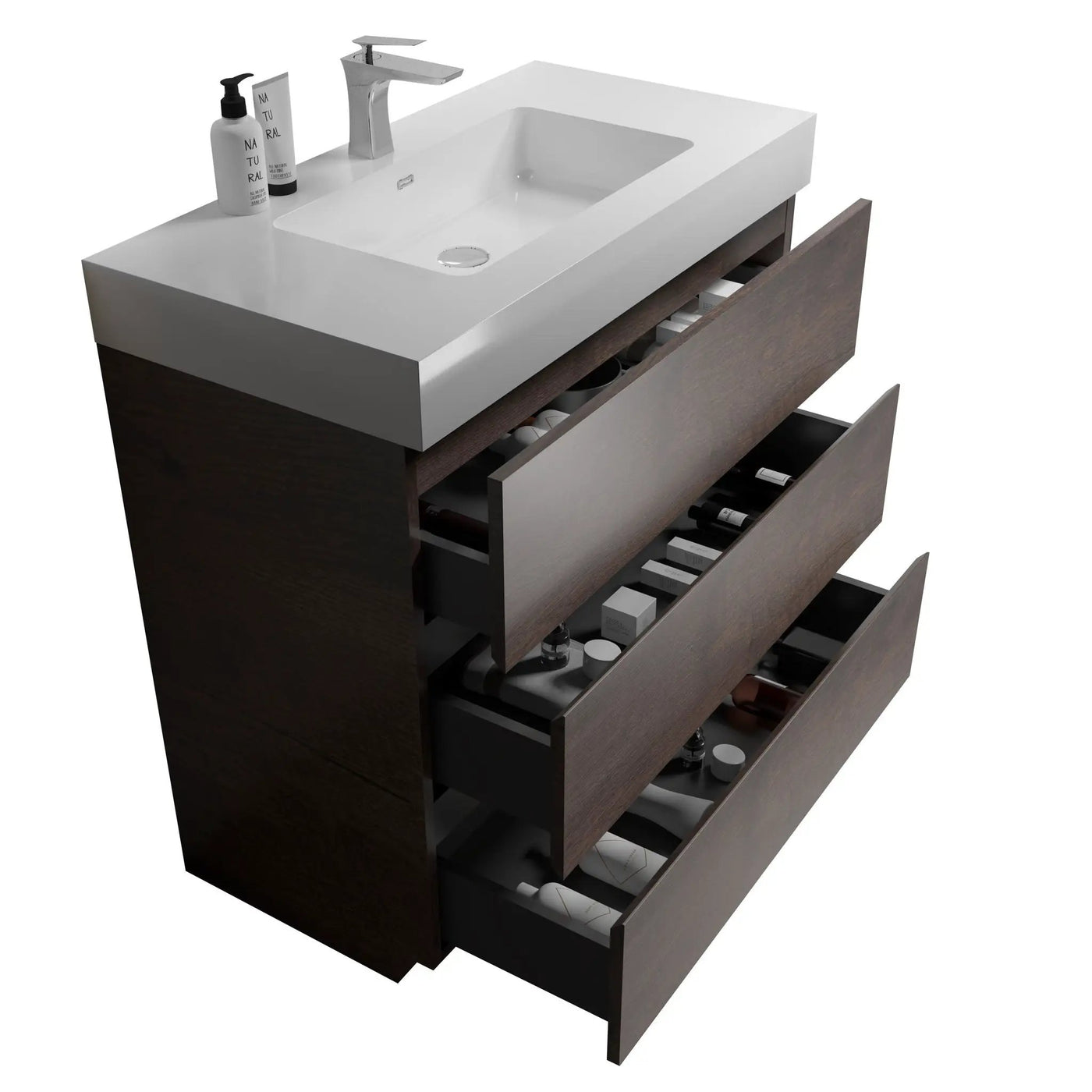 Alice - Bathroom Vanity With Large Storage, Freestanding by Unique Piece Furniture