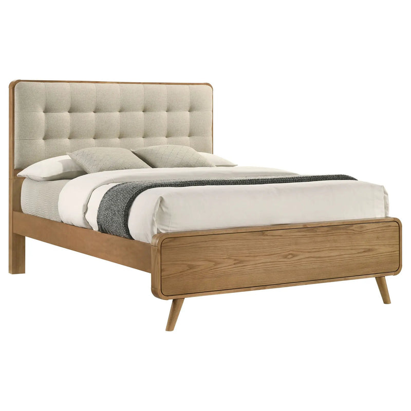 Robyn Wood California King Platform Bed Light Ash by Unique Piece Furniture