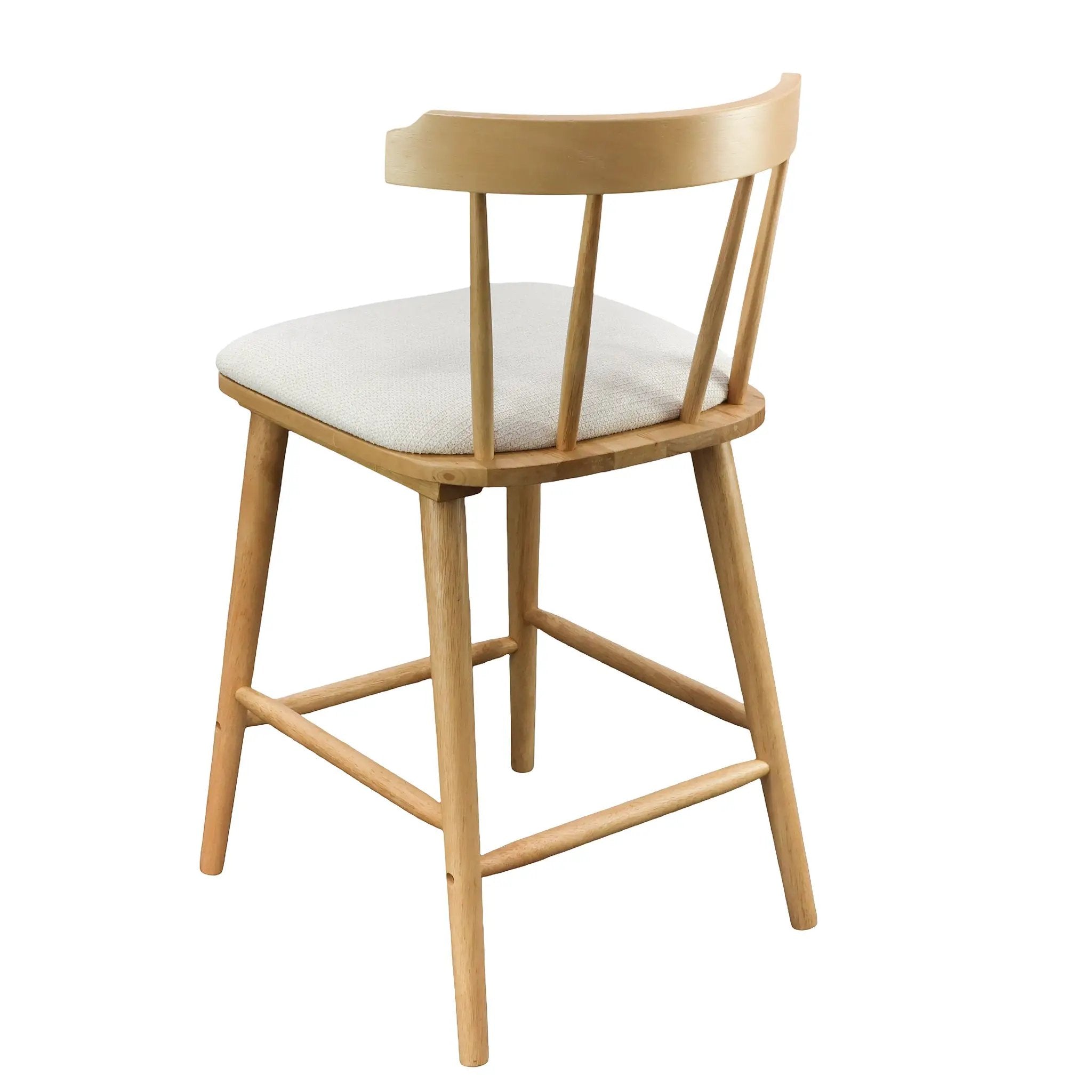 Olivia Indoor Wooden Upholstered Counter Stool by HouseOfZazla