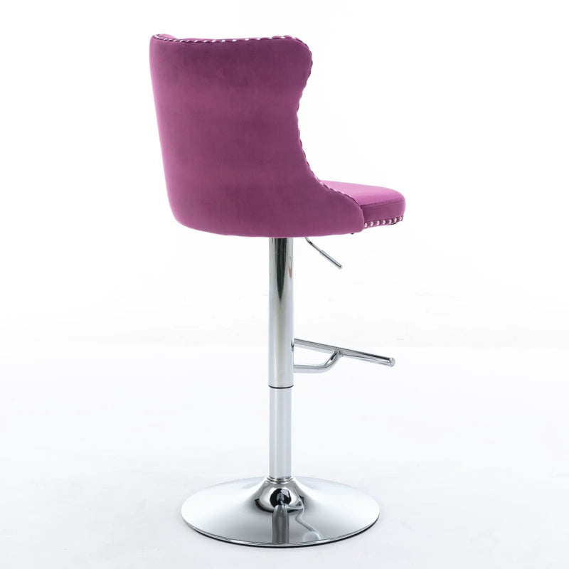 Swivel Adjustable Height Barstools Set of 2 by HouseOfZazla