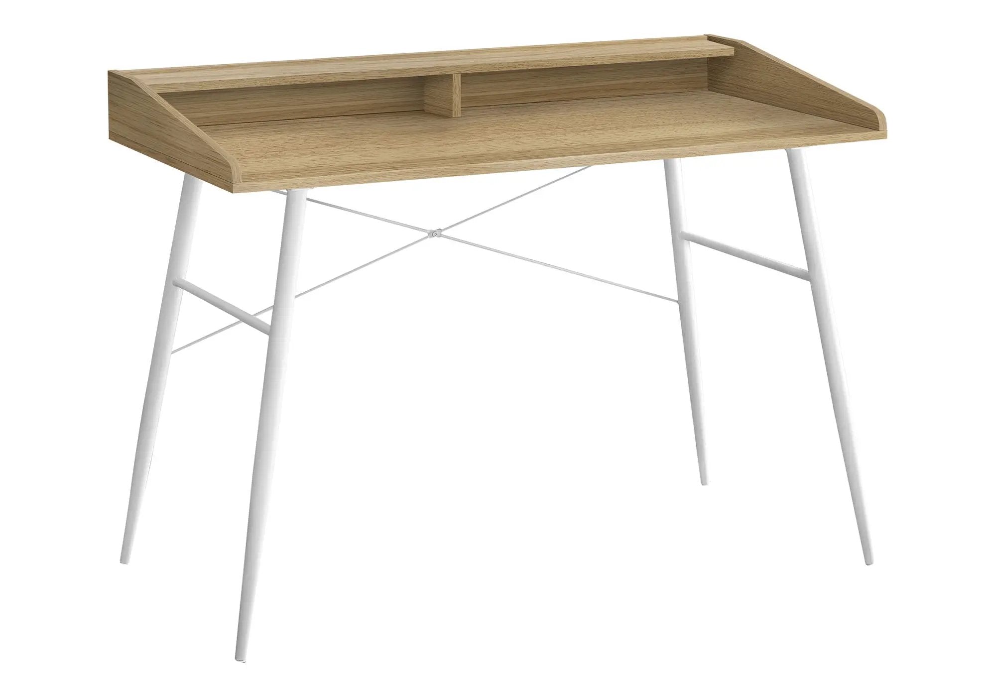 Computer Desk For Home Office, Laptop, Storage Shelves, Contemporary Versatile Placement - Natural by Unique Piece Furniture