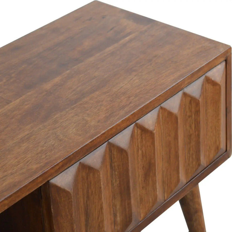 Prism Sliding Media Unit - Chestnut by HouseOfZazla
