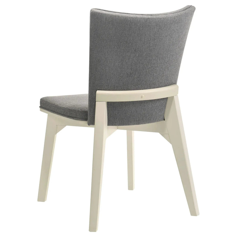 Biloxi Upholstered Dining Side Chair Grey (Set of 2) by Unique Piece Furniture