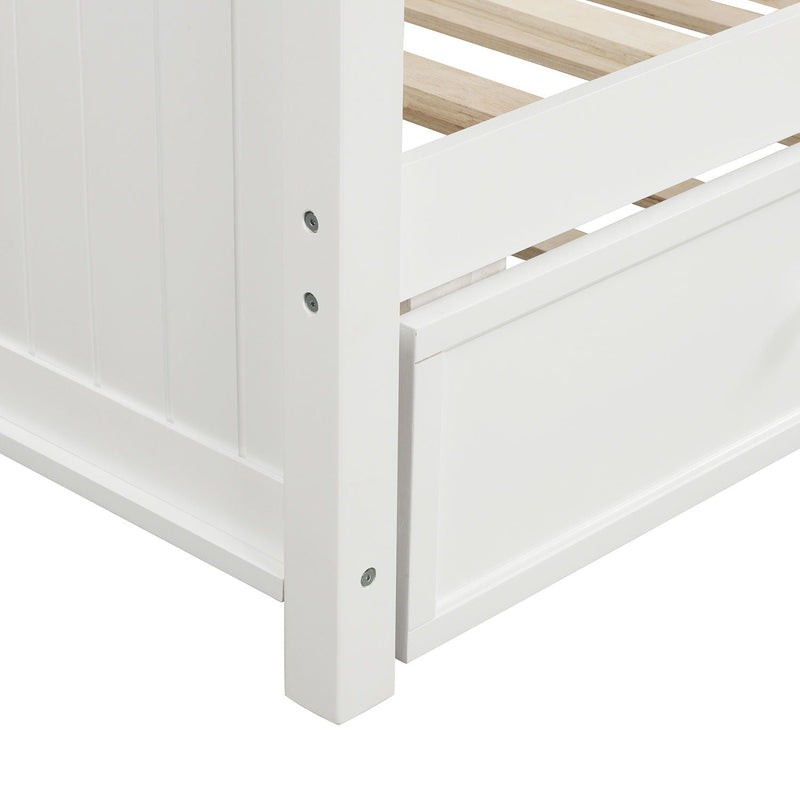 Twin Size Daybed & Twin Size Trundle - White by HouseOfZazla